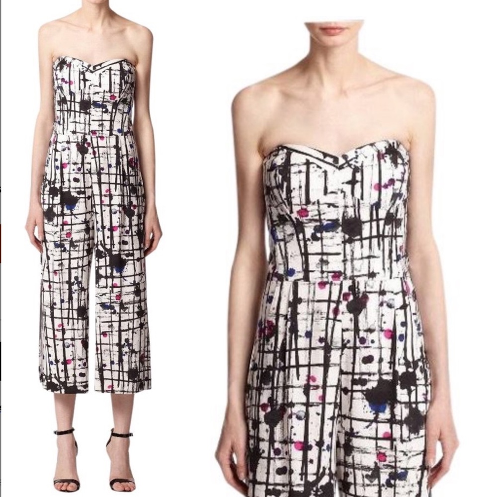 MILLY wide leg strapless jumpsuit (4)